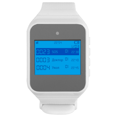 Универсальный наручный пейджер CW2 (белый) (русский интерфейс) 
